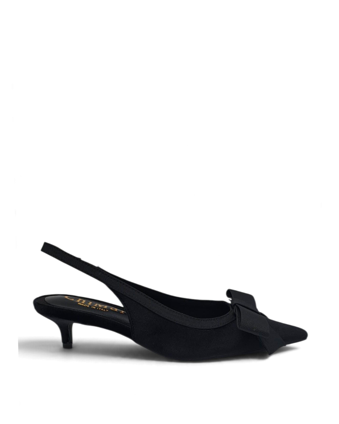 Burgundy velvet V-shaped ballerina