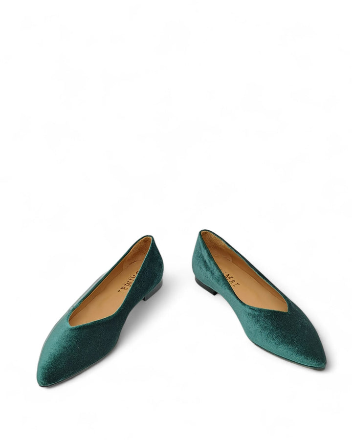 Ballerina V Velluto Verde