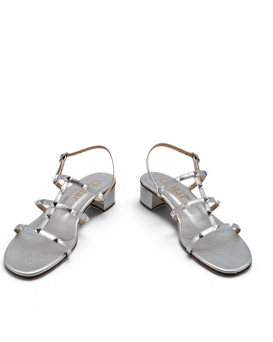 Sandalo Velia  Laminato Argento