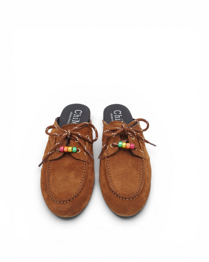 Mules Iris Camoscio Cuoio