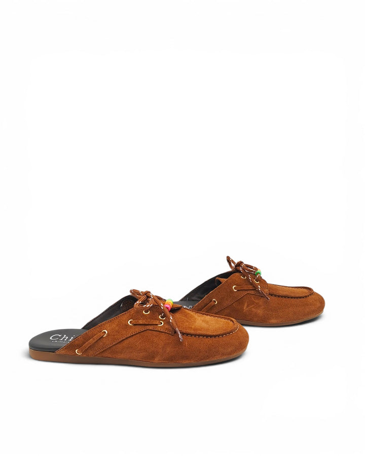 Mules Iris Camoscio Cuoio