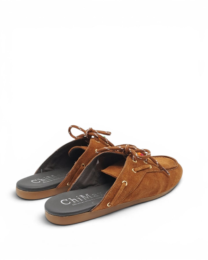 Mules Iris Camoscio Cuoio