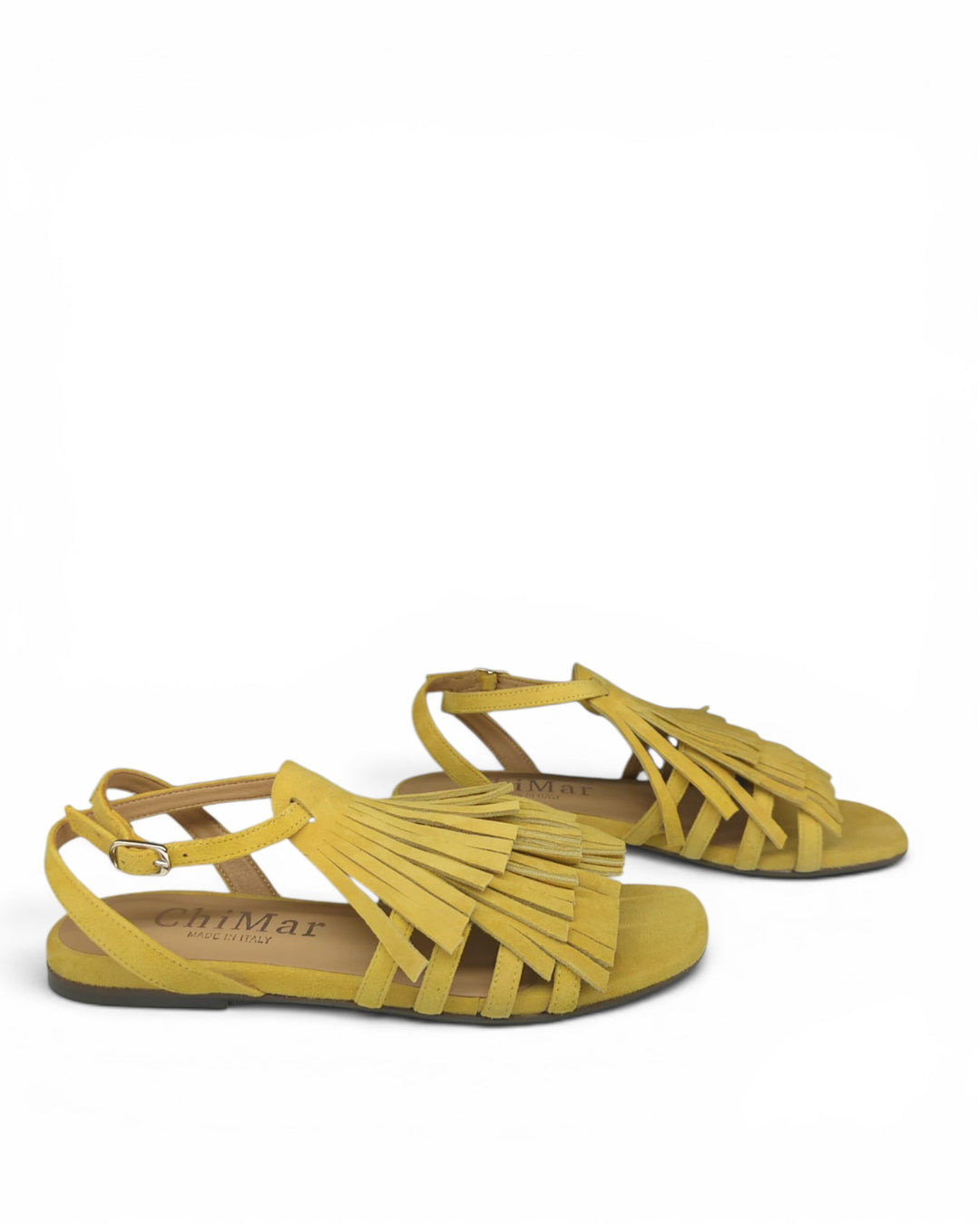 Sandalo Brera Frange Camoscio Giallo