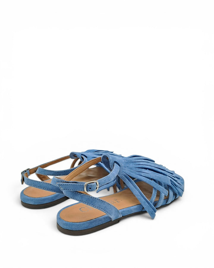 Suede Leather Fringe Sandal