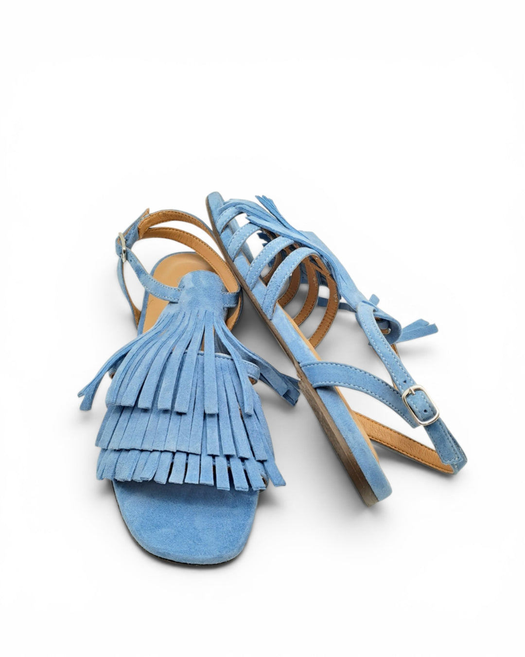 Suede Leather Fringe Sandal