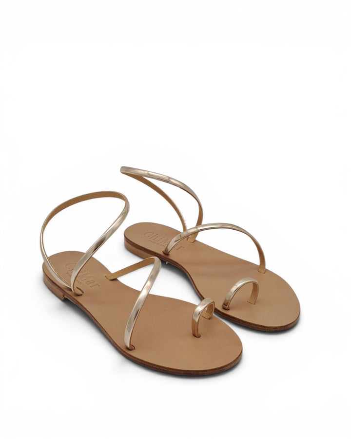 Bronze Laminated Sissi Sandal