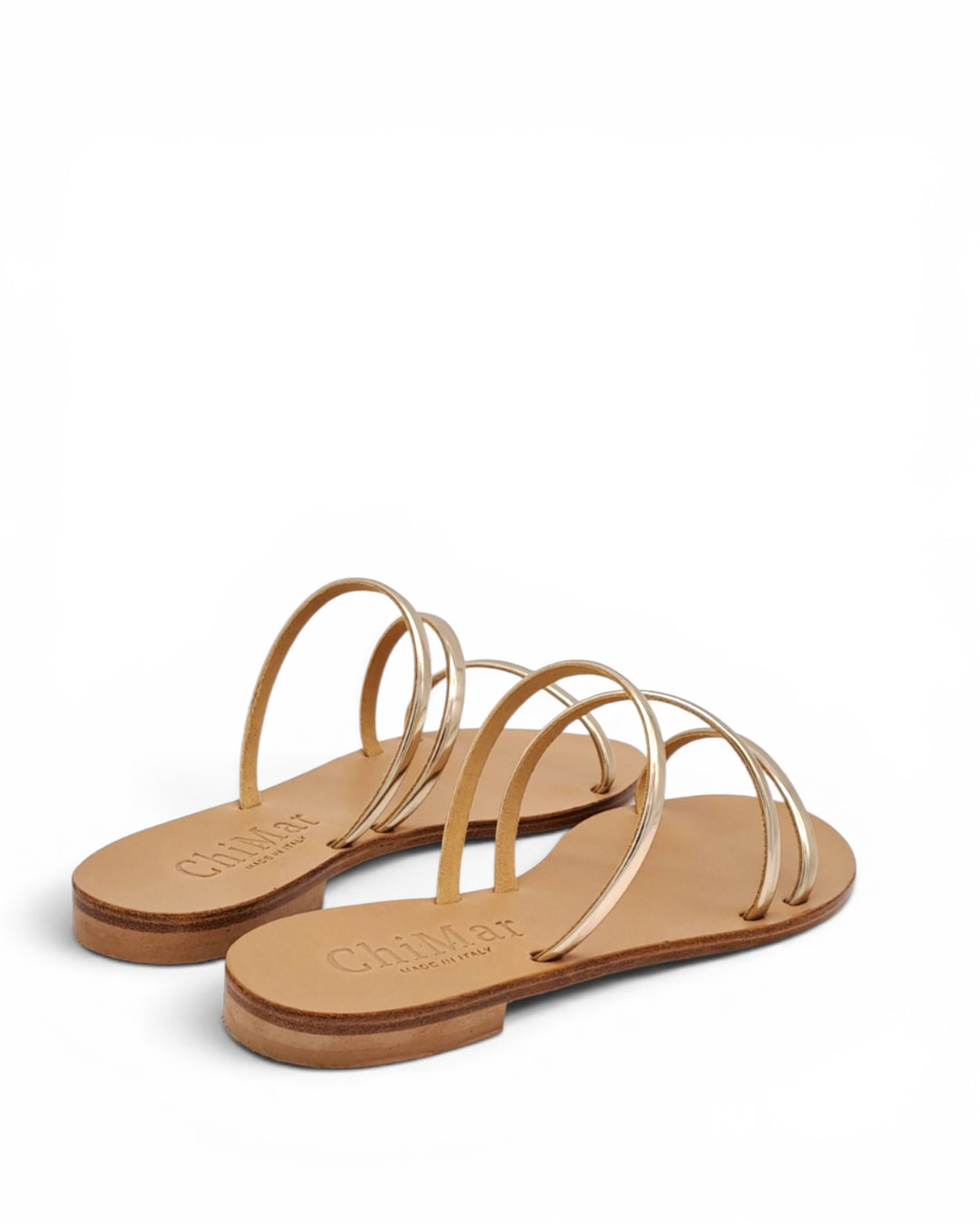 Bronze Laminated Sissi Sandal