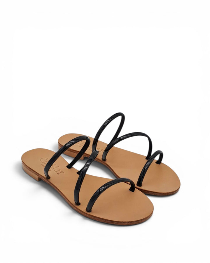 Bronze Laminated Sissi Sandal