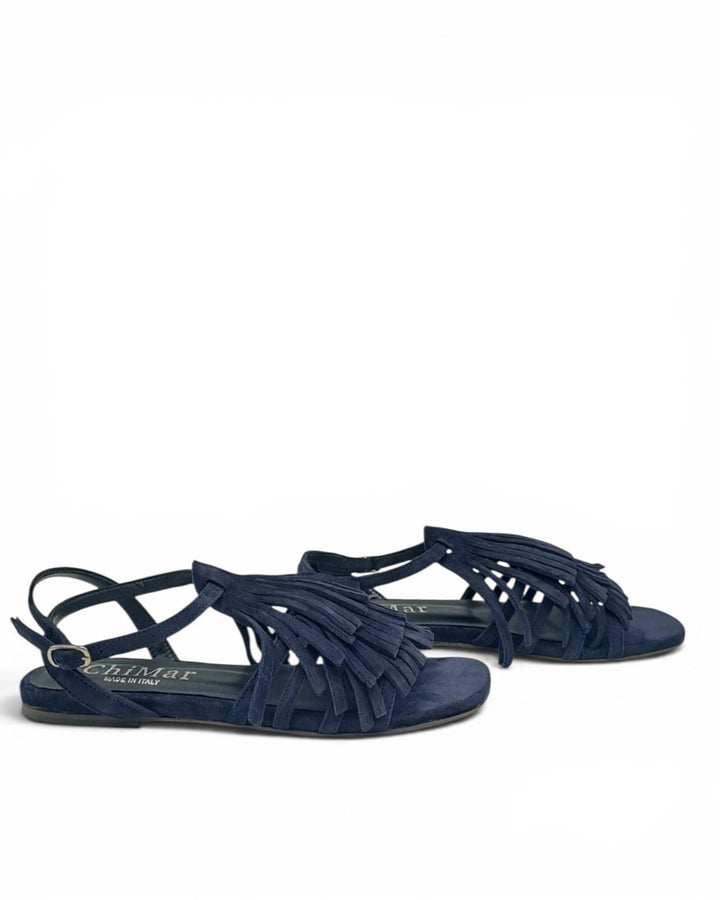 Suede Leather Fringe Sandal