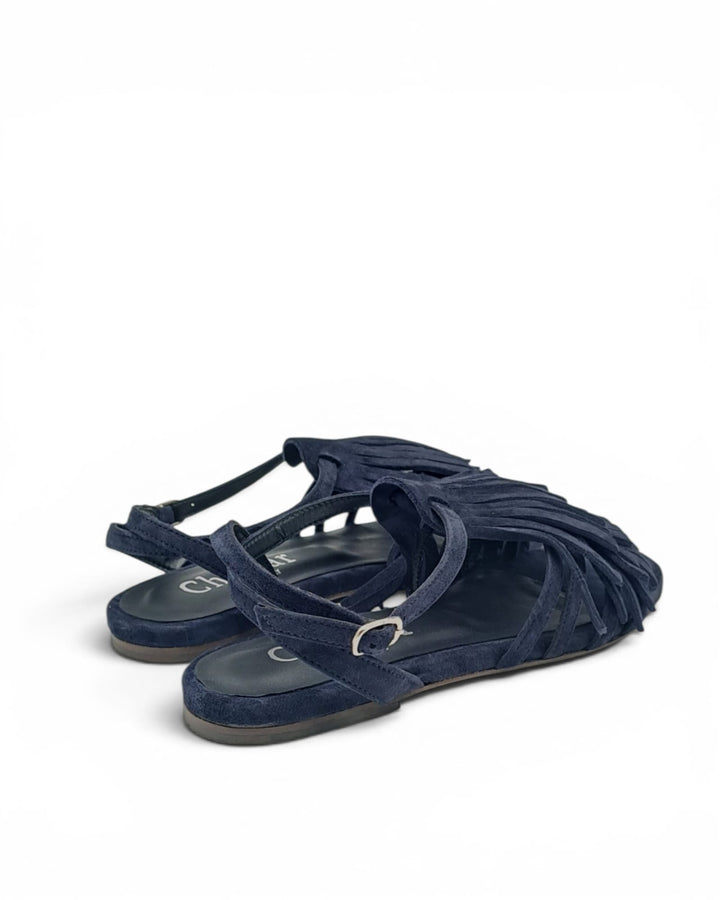 Suede Leather Fringe Sandal