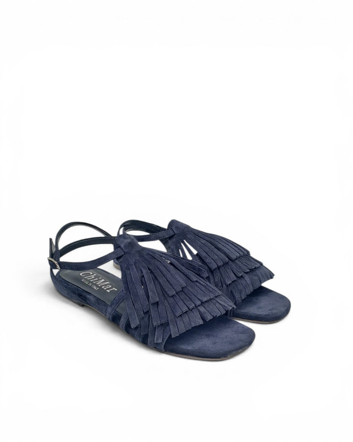 Suede Leather Fringe Sandal