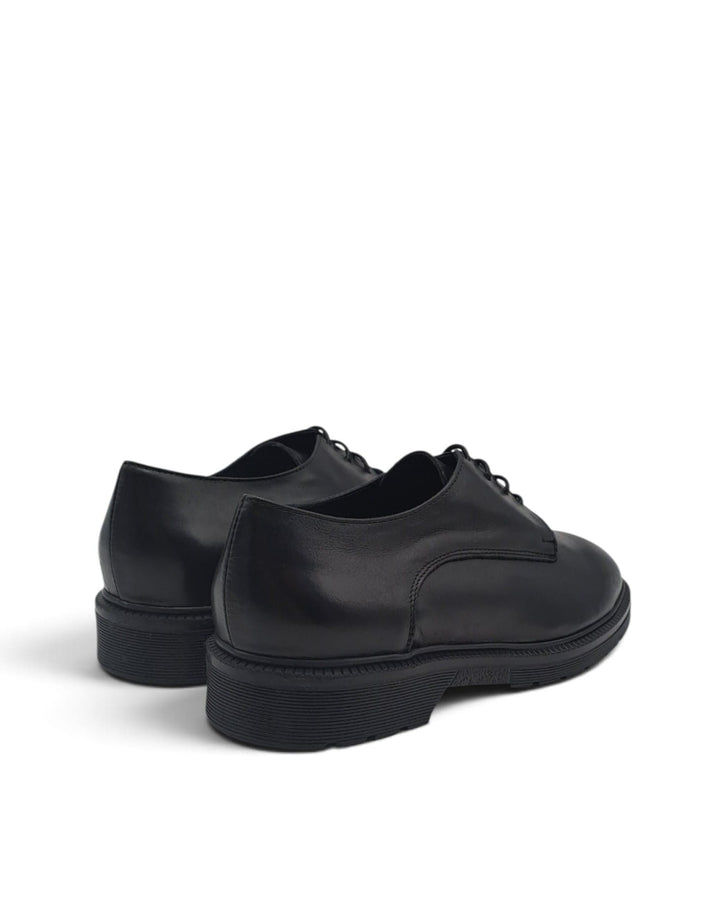 Stringate Emilia Pelle Nero