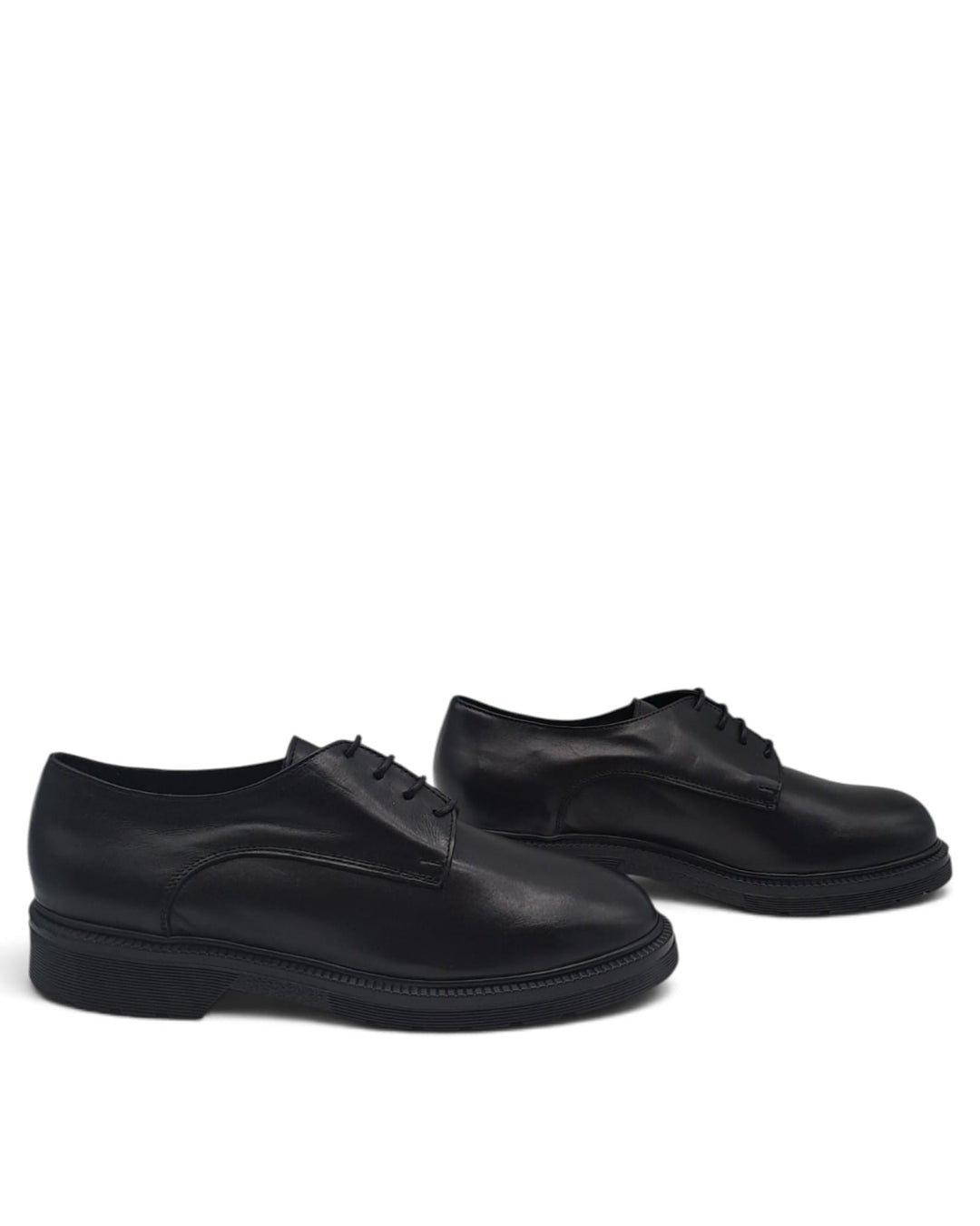 Stringate Emilia Pelle Nero