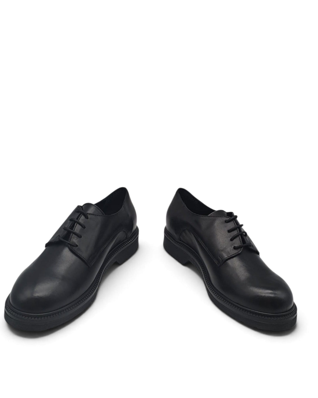 Stringate Emilia Pelle Nero
