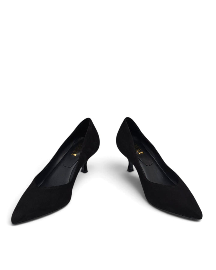 Décolleté Minny Sacchetto Camoscio Nero