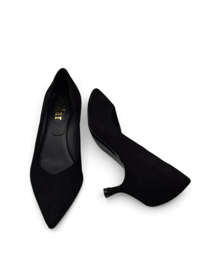 Décolleté Minny Sacchetto Camoscio Nero