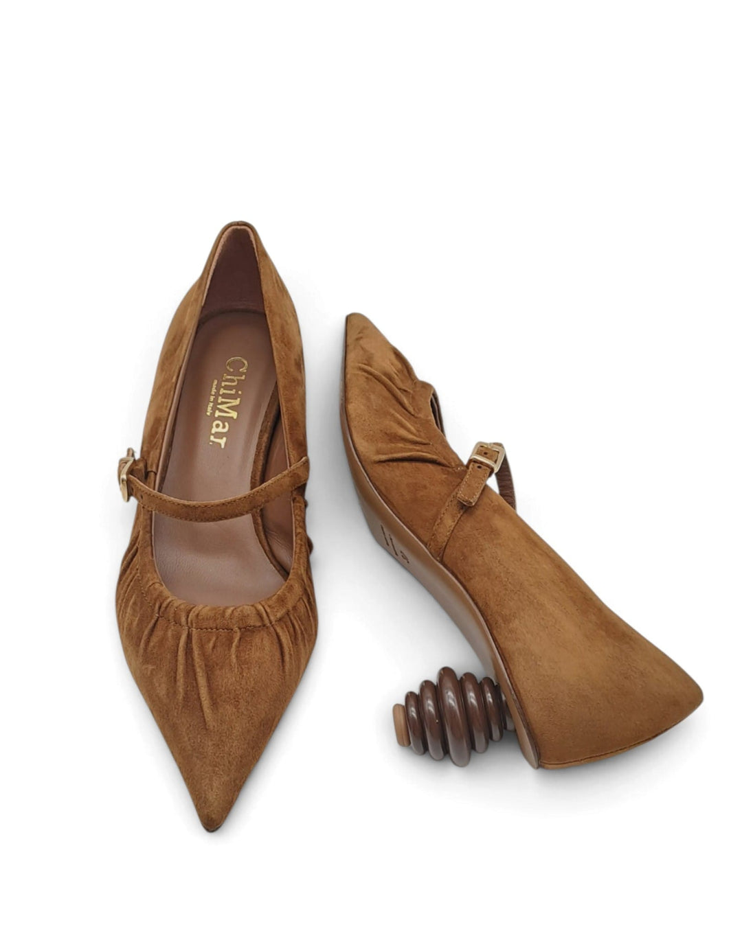 Décolleté Flaminia Camoscio Sigaro