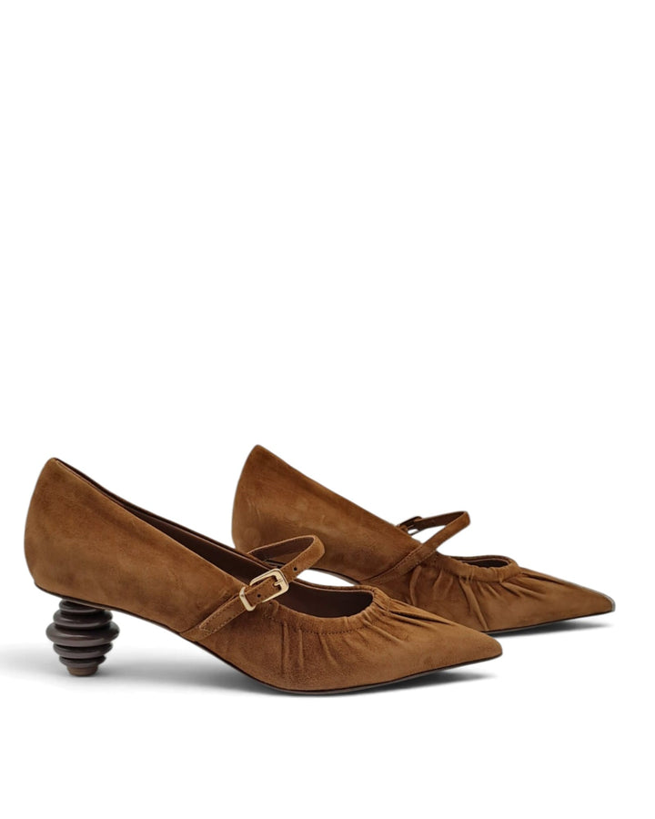Décolleté Flaminia Camoscio Sigaro