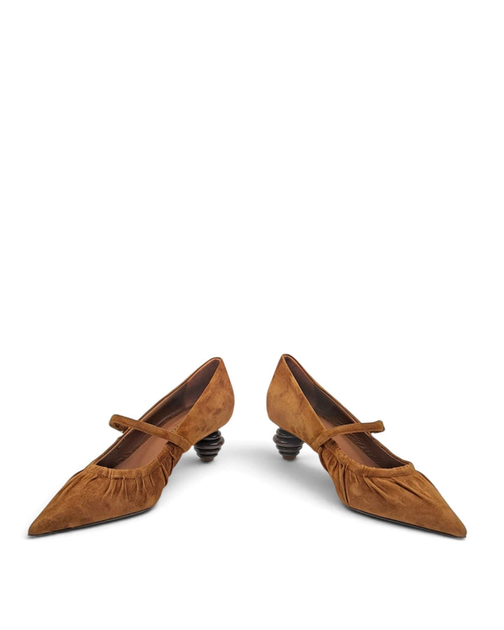 Décolleté Flaminia Camoscio Sigaro