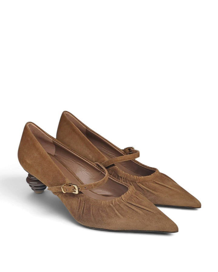 Décolleté Flaminia Camoscio Sigaro