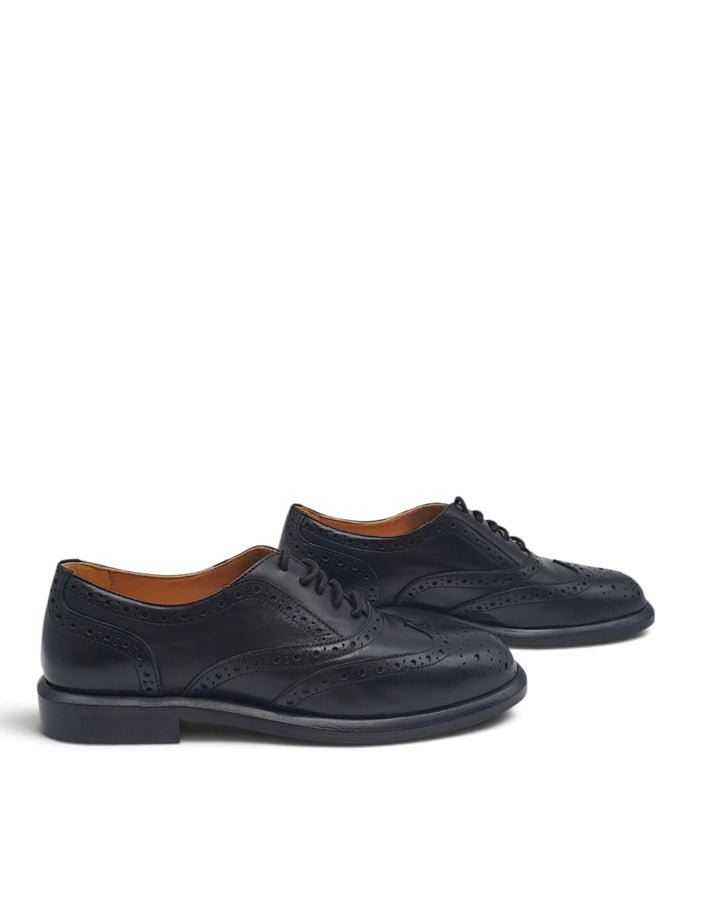Stringate  Paris Pelle  Nero