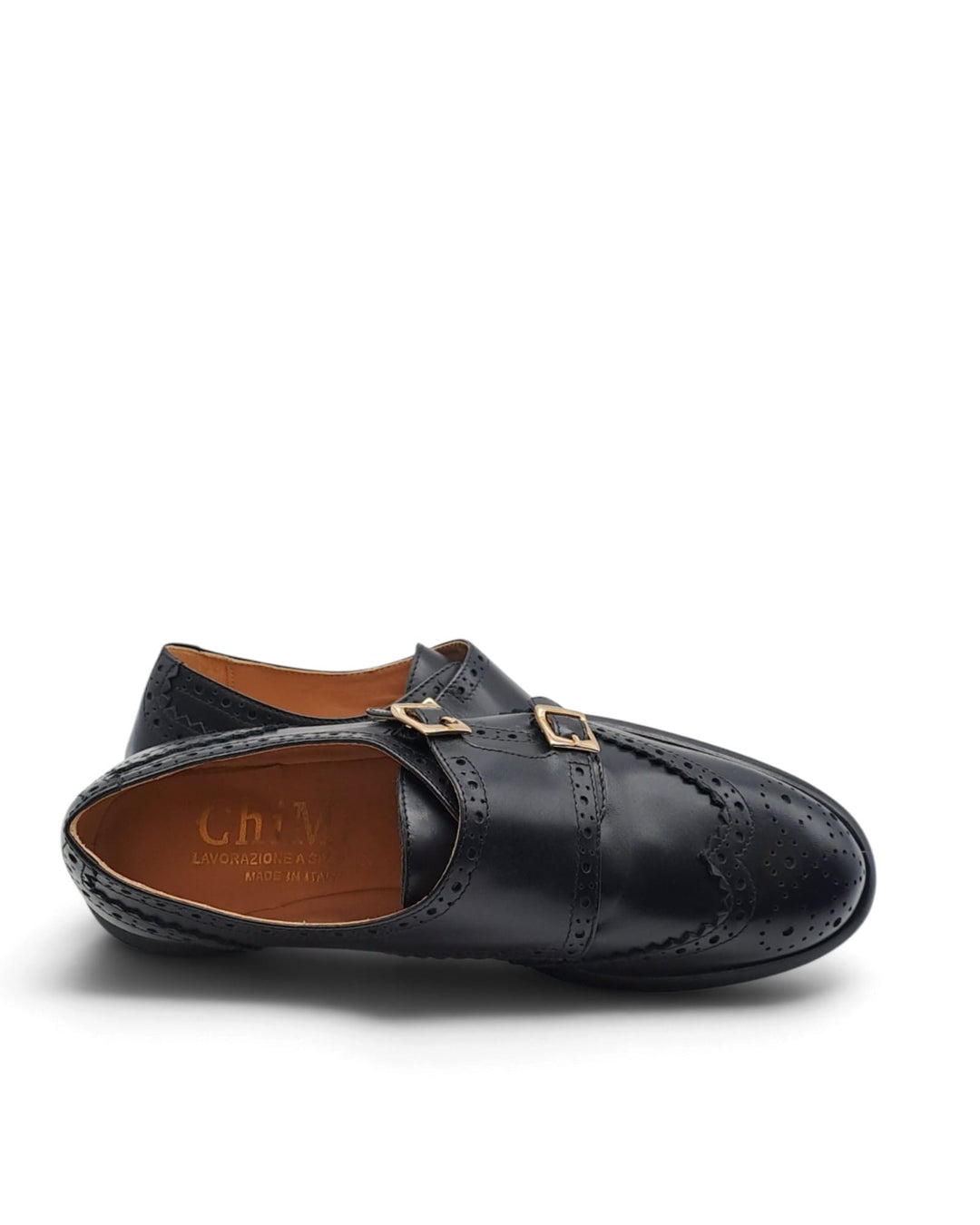 Mocassino Paris Doppia Fibbia Vitello  Nero