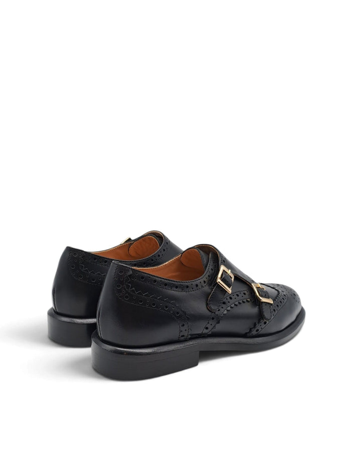 Mocassino Paris Doppia Fibbia Vitello  Nero