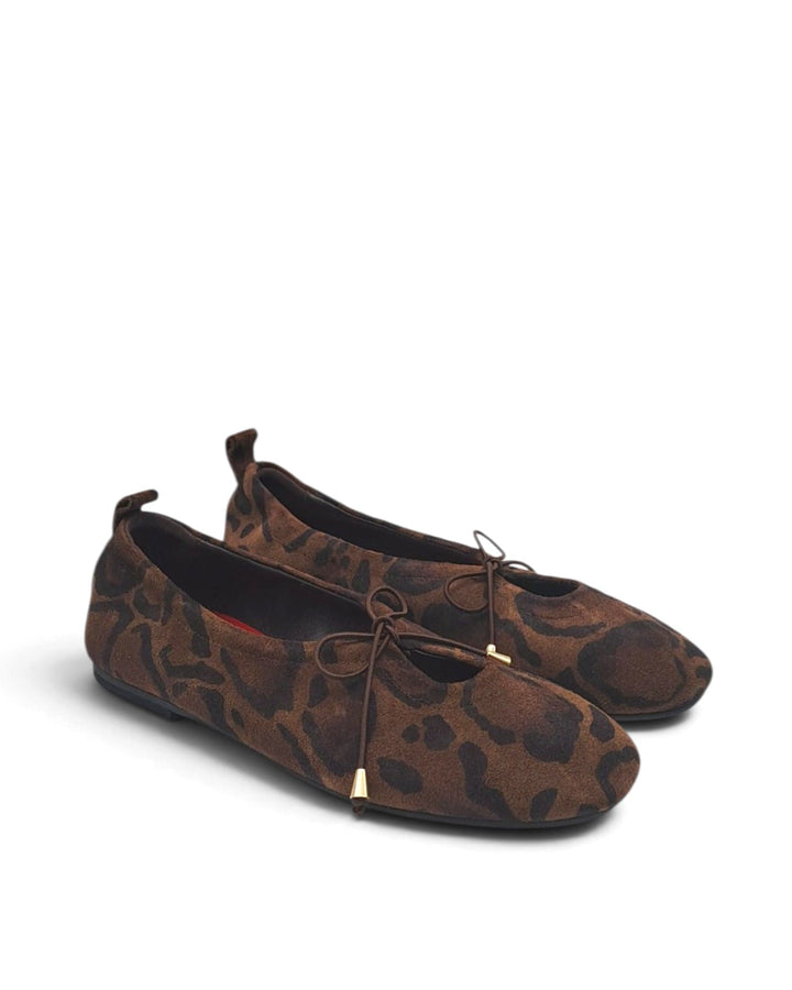 Ballerina Fiocco   Love   Camoscio Leopard