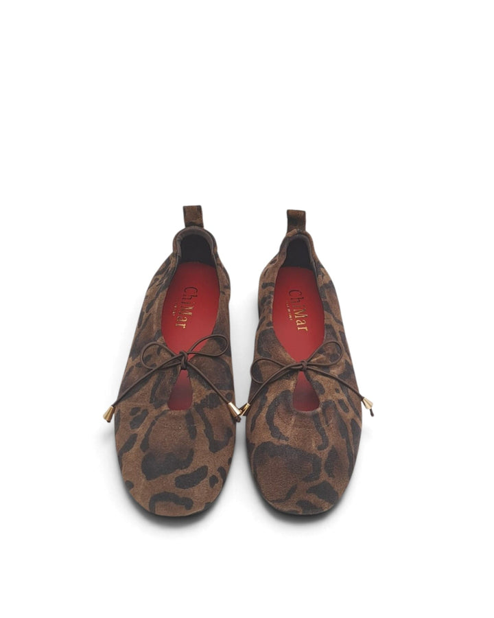 Ballerina Fiocco   Love   Camoscio Leopard