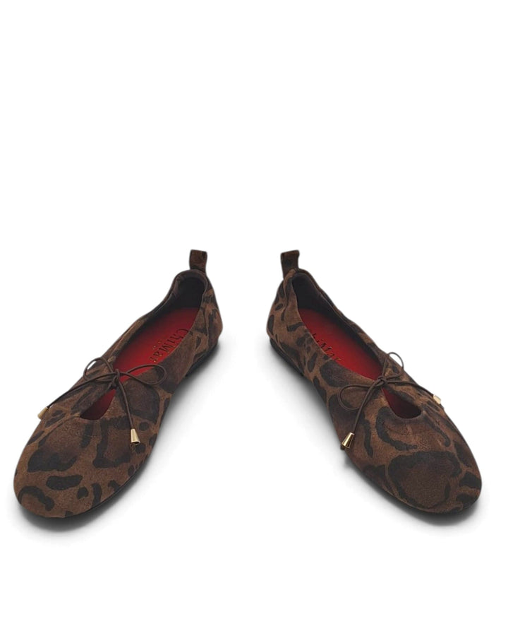 Ballerina Fiocco   Love   Camoscio Leopard