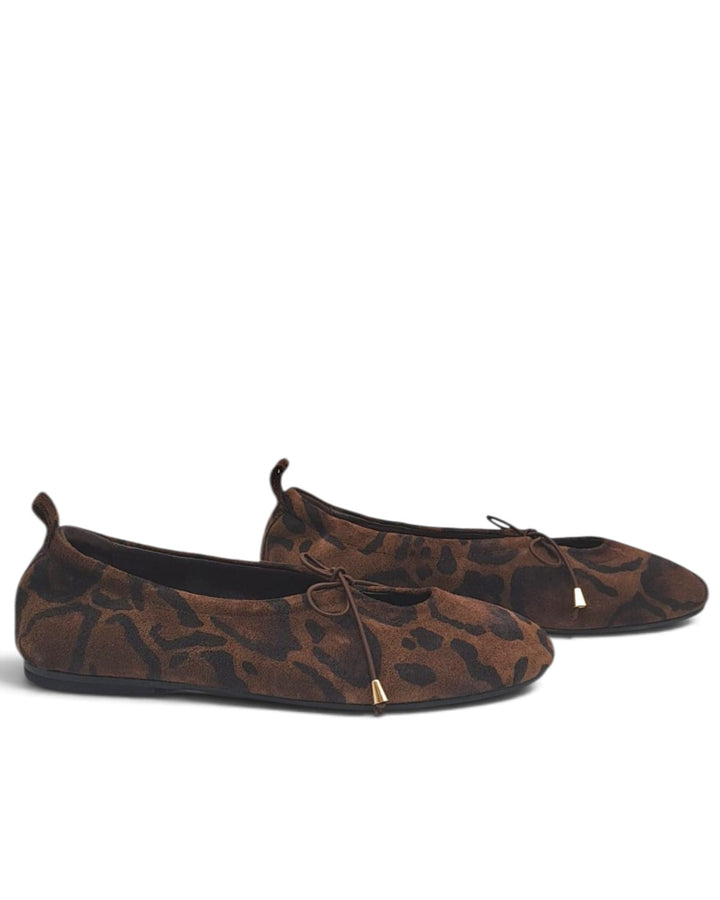Ballerina Fiocco   Love   Camoscio Leopard