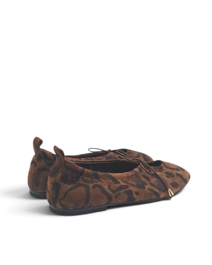 Ballerina Fiocco   Love   Camoscio Leopard