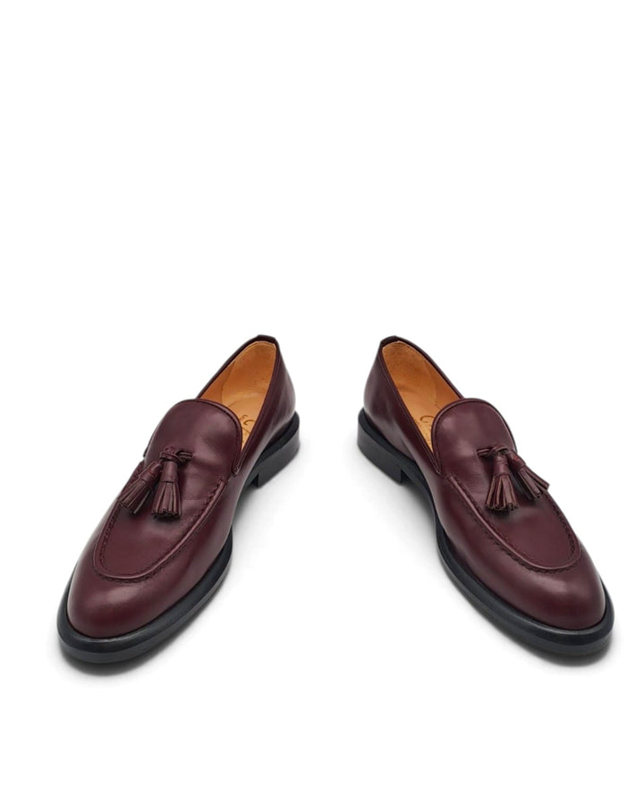 Paris Tassel Moccasin Aegean Wine