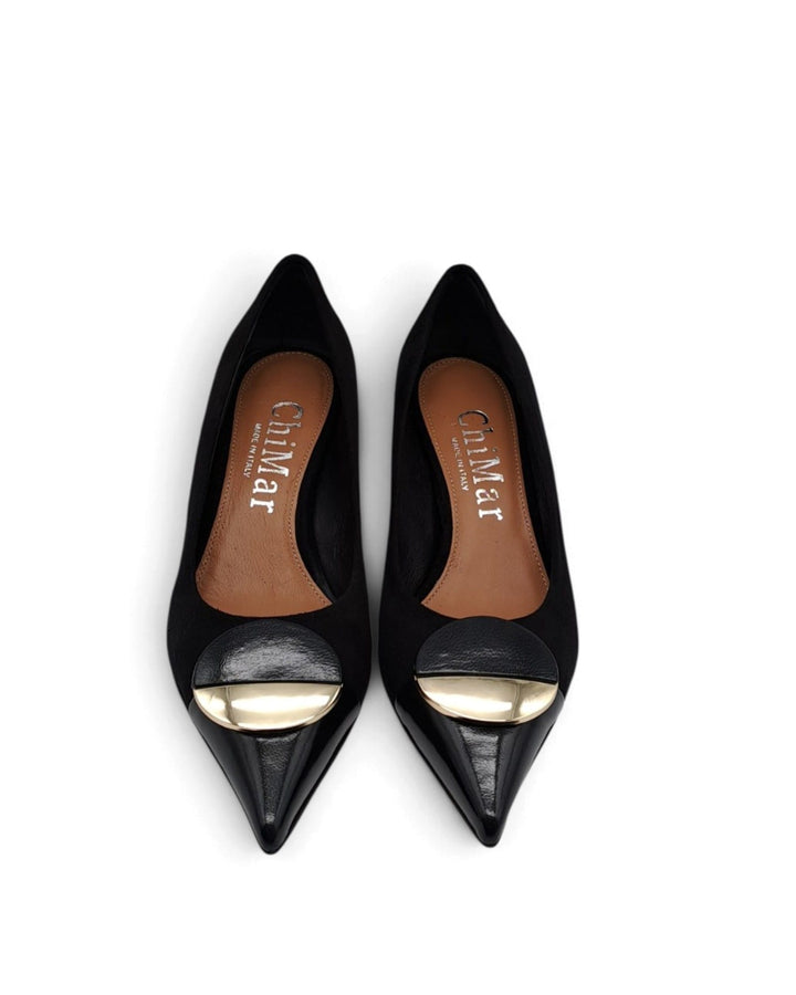 Décolleté Céline Camoscio Nero