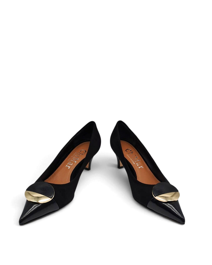 Décolleté Céline Camoscio Nero