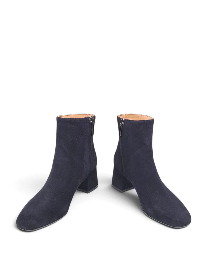 Cosmo Ankle Boot in Blue Suede