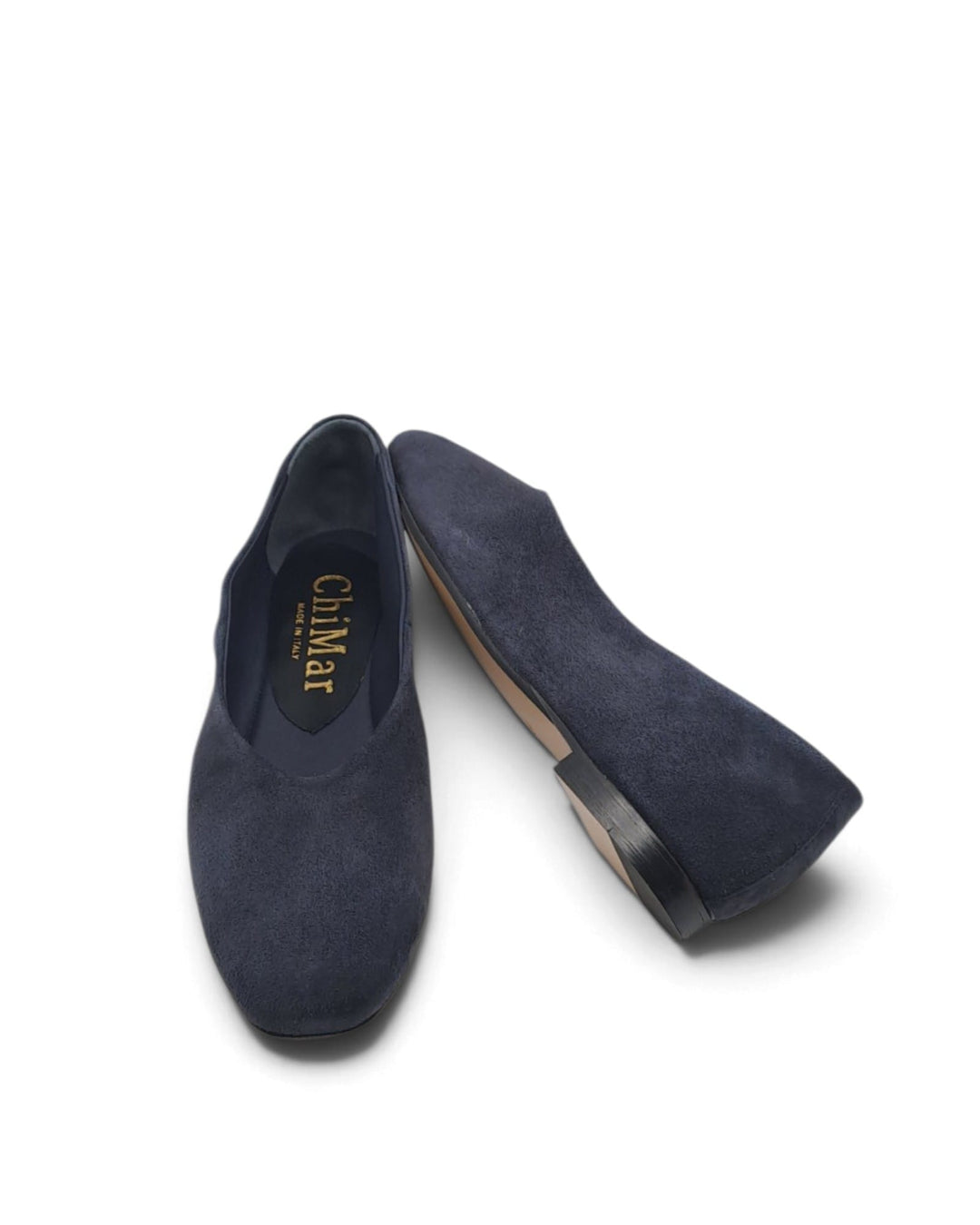 Ballerina Gaia Camoscio Blu Avio