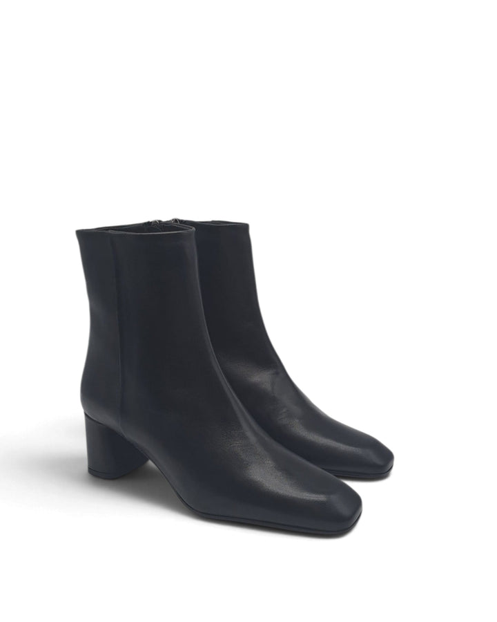 Chiara Nappa Black Ankle Boot