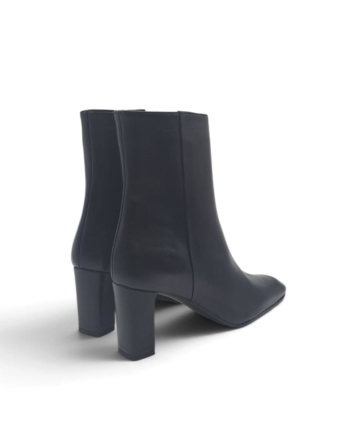 Chiara Nappa Black Ankle Boot
