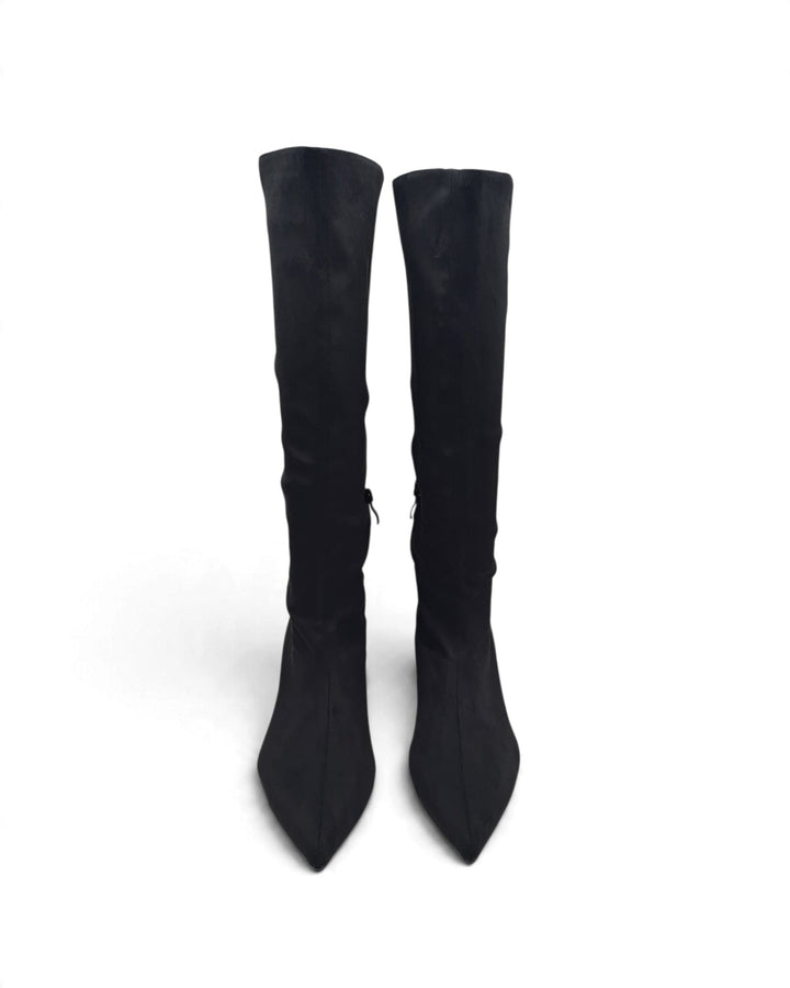 Ilenia Black Suede Ankle Boot