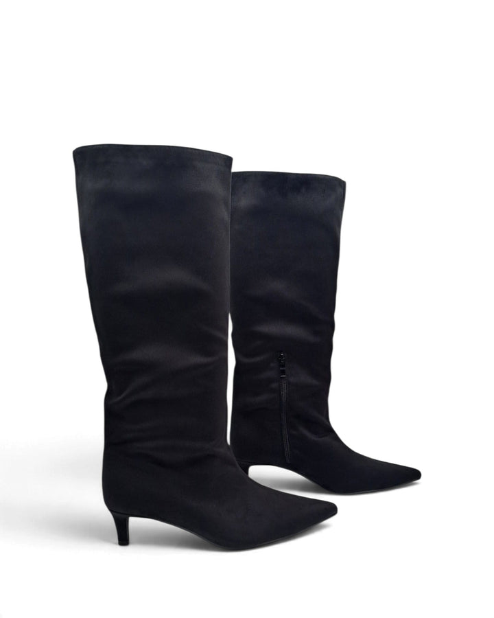 Ilenia Black Suede Ankle Boot
