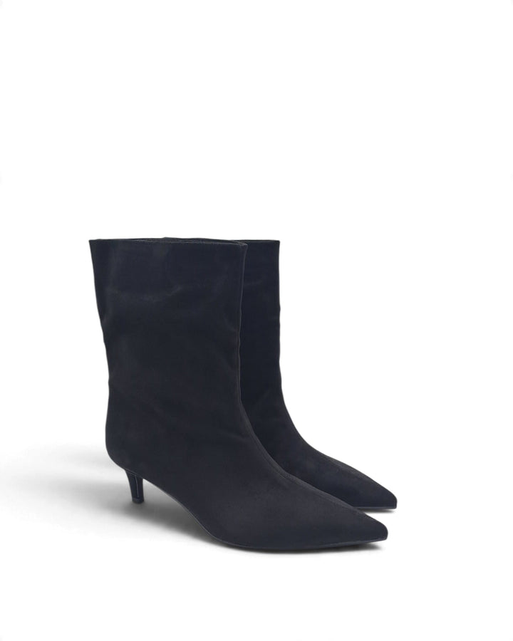Ilenia Black Suede Ankle Boot