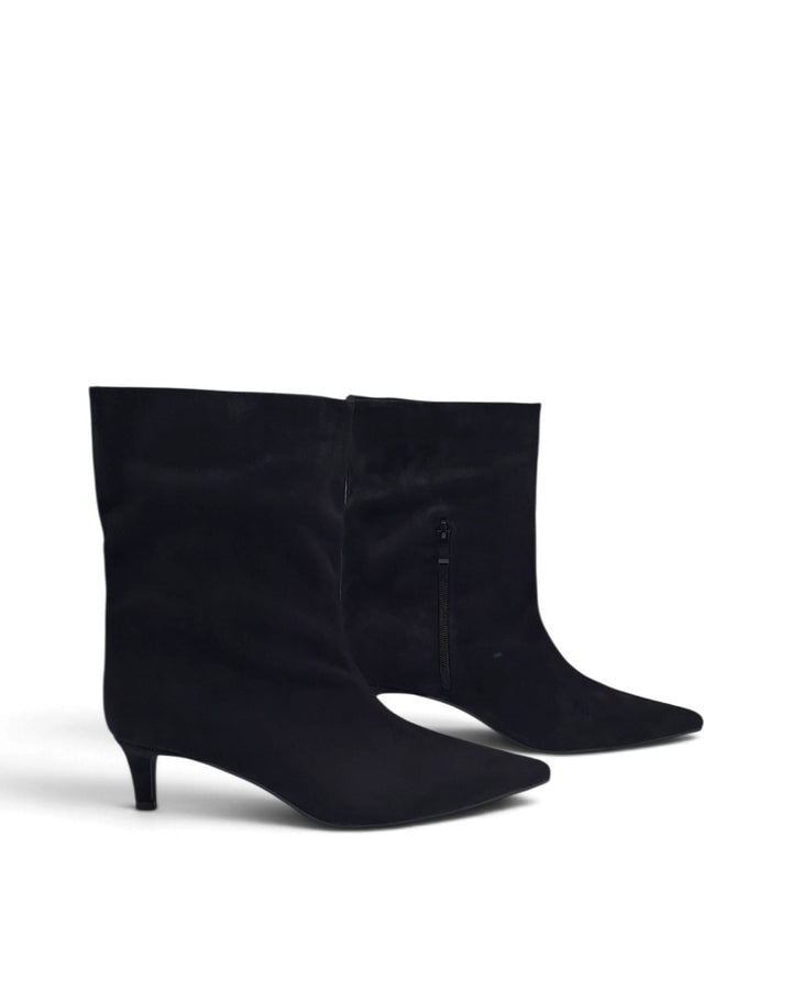 Ilenia Black Suede Ankle Boot