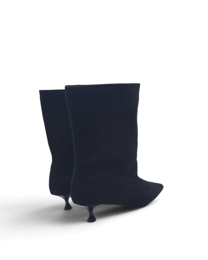 Tronchetto Capri Camoscio  Nero