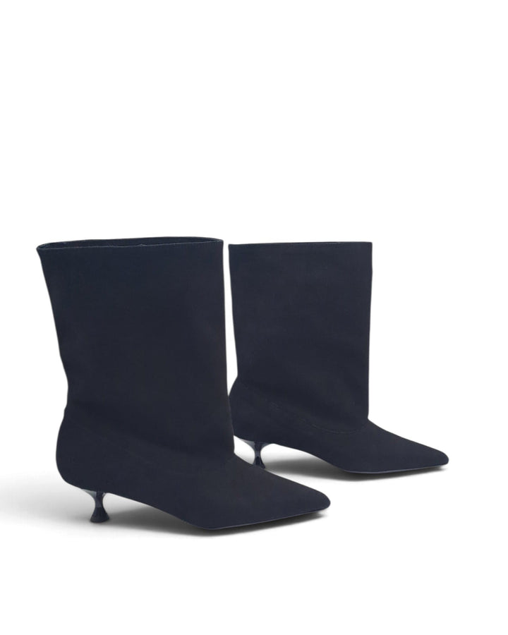 Tronchetto Capri Camoscio  Nero