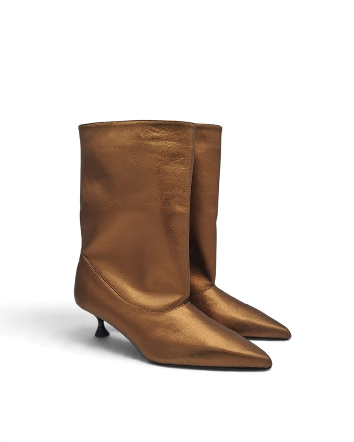 Tronchetto Capri Laminato Bronzo