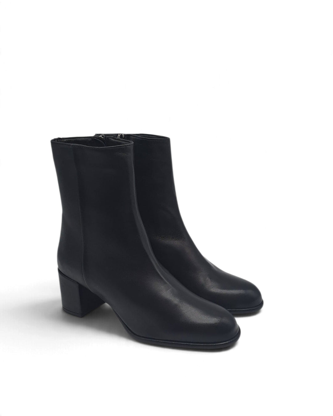 Chiara Nappa Black Ankle Boot
