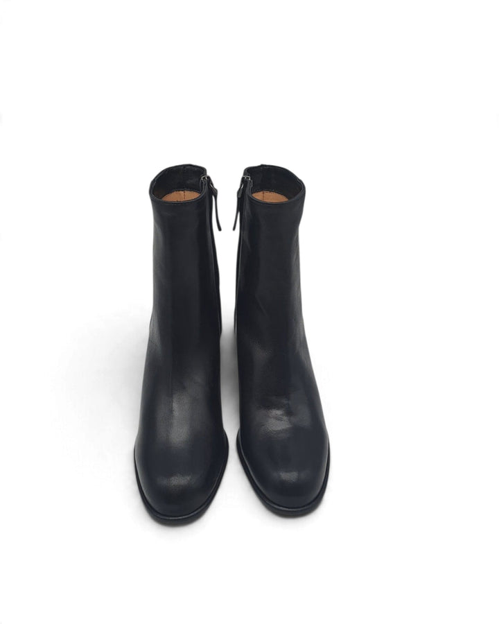 Chiara Nappa Black Ankle Boot