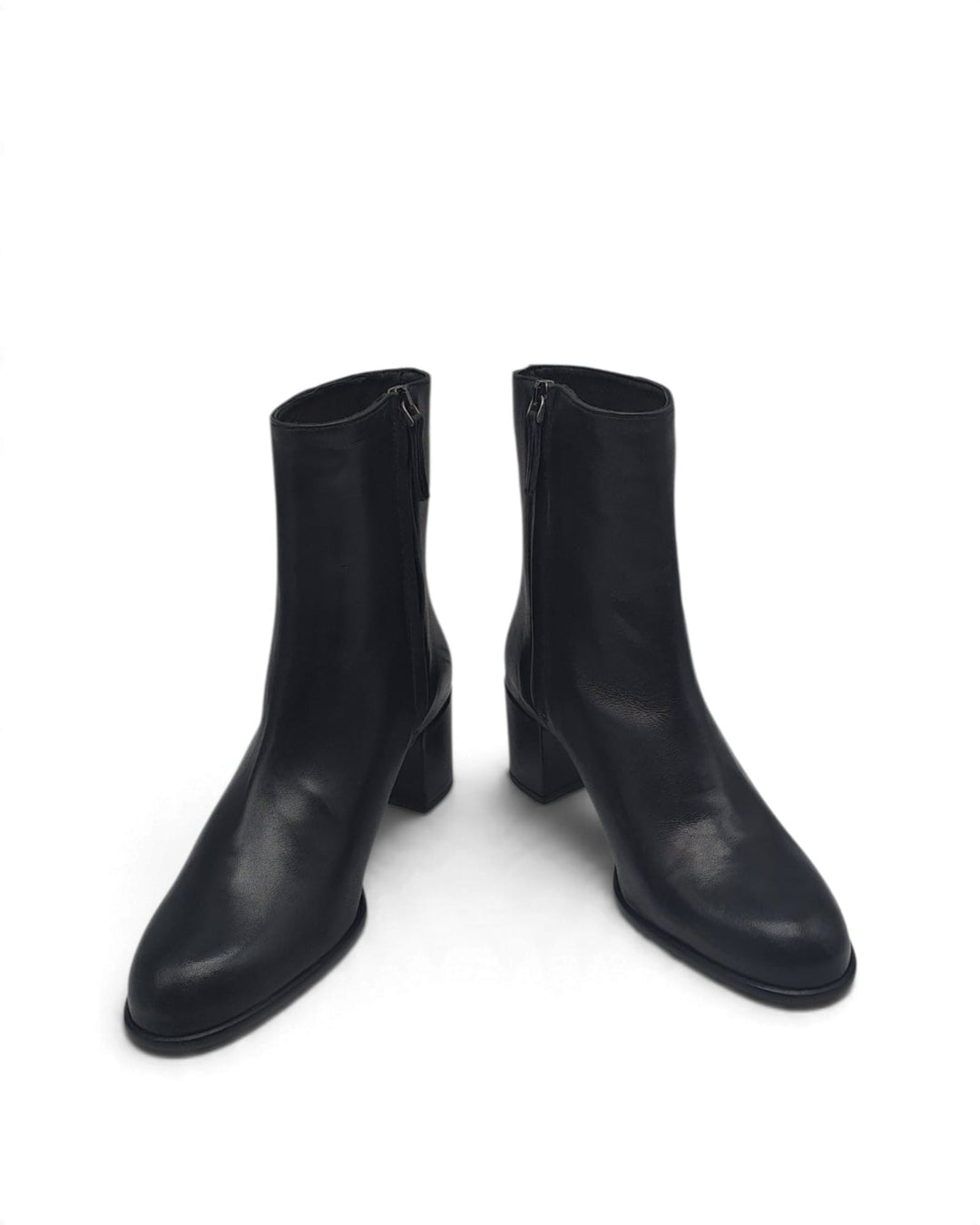 Chiara Nappa Black Ankle Boot