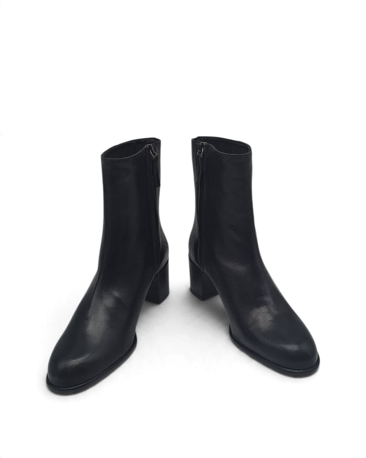 Chiara Nappa Black Ankle Boot